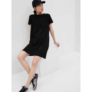NWT GAP Women’s Pocket T-Shirt Dress Black Size M